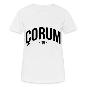 Corum 19 Türkei Turkiye TR Geschenk Urlaub Türk - Frauen T-Shirt atmungsaktiv - Weiß - Vorne - AI Model Female 172 dark (172cm)