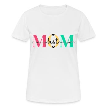 Best Mom colorful 2 - Women's Breathable T-Shirt - white - Front - AI Model Female 172 dark (172cm)