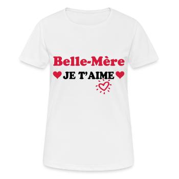 Stiefmutter, ich liebe dich - Frauen T-Shirt atmungsaktiv - Weiß - Vorne - AI Model Female 172 dark (172cm)