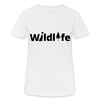 Faune - T-shirt respirant Femme - blanc - Devant - AI Model Female 172 dark (172cm)