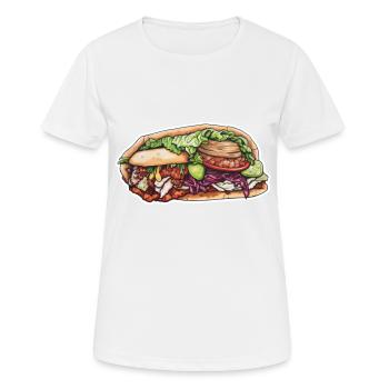 Kebab - T-shirt respirant Femme - blanc - Devant - AI Model Female 172 dark (172cm)