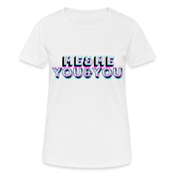 Me&Me You&You - Women's Breathable T-Shirt - white - Front - AI Model Female 172 dark (172cm)