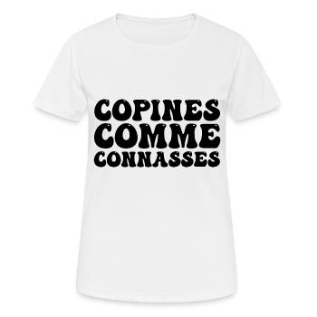 girlfriends as - Women's Breathable T-Shirt - white - Front - AI Model Female 172 dark (172cm)