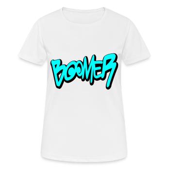 Boomer - Frauen T-Shirt atmungsaktiv - Weiß - Vorne - AI Model Female 172 dark (172cm)