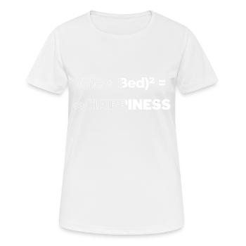 Bonheur - T-shirt respirant Femme - blanc - Devant - AI Model Female 172 dark (172cm)