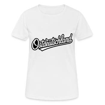Allemagne de l’Est - Mèmes allemands amusants - T-shirt respirant Femme - blanc - Devant - AI Model Female 172 dark (172cm)