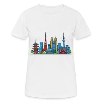 Tokyo - T-shirt respirant Femme - blanc - Devant - AI Model Female 172 dark (172cm)