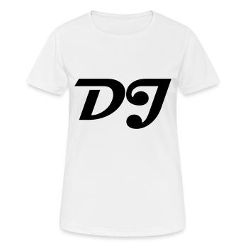 DJ - Frauen T-Shirt atmungsaktiv - Weiß - Vorne - AI Model Female 172 dark (172cm)