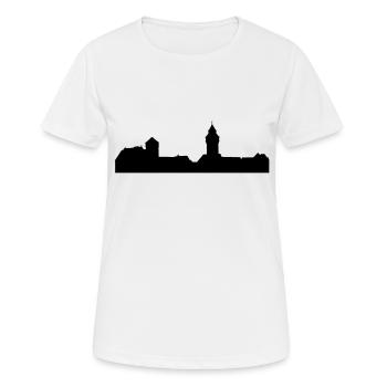 Nürnberg - Frauen T-Shirt atmungsaktiv - Weiß - Vorne - AI Model Female 172 dark (172cm)