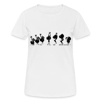 Squat Clean - T-shirt respirant Femme - blanc - Devant - AI Model Female 172 dark (172cm)