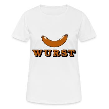 saucisse - T-shirt respirant Femme - blanc - Devant - AI Model Female 172 dark (172cm)
