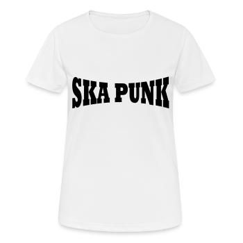 Ska lettrage - T-shirt respirant Femme - blanc - Devant - AI Model Female 172 dark (172cm)