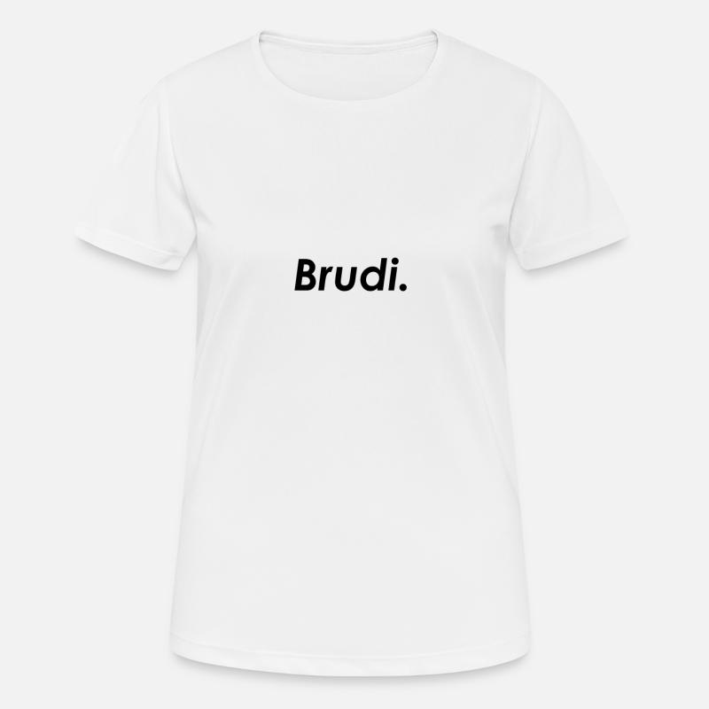 Brudi Tshirt black - Women's Breathable T-Shirt - white