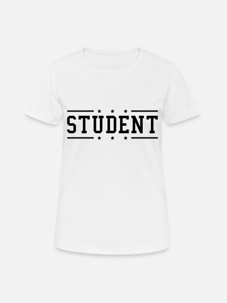 student_du1 - Frauen T-Shirt atmungsaktiv - Weiß
