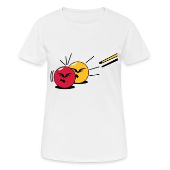 billard - Frauen T-Shirt atmungsaktiv - Weiß - Vorne - AI Model Female 172 dark (172cm)