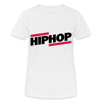 Old School Hip Hop Rap Geschenk - Frauen T-Shirt atmungsaktiv - Weiß - Vorne - AI Model Female 172 dark (172cm)