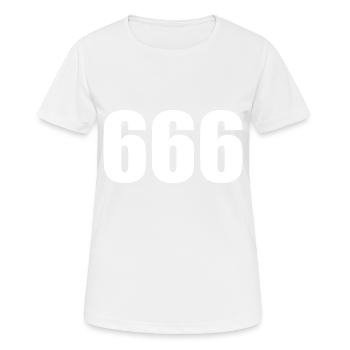 666 - the number of the animal - Women's Breathable T-Shirt - white - Front - AI Model Female 172 dark (172cm)