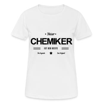 Bester Chemiker - Frauen T-Shirt atmungsaktiv - Weiß - Vorne - AI Model Female 172 dark (172cm)