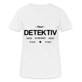 Bester Detektiv - Frauen T-Shirt atmungsaktiv - Weiß - Vorne - AI Model Female 172 dark (172cm)