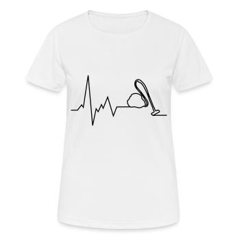Aspirateur Heartbeat - T-shirt respirant Femme - blanc - Devant - AI Model Female 172 dark (172cm)