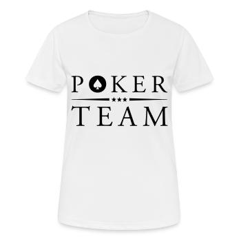 poker team pik - Frauen T-Shirt atmungsaktiv - Weiß - Vorne - AI Model Female 172 dark (172cm)