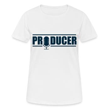 Produzent - Frauen T-Shirt atmungsaktiv - Weiß - Vorne - AI Model Female 172 dark (172cm)