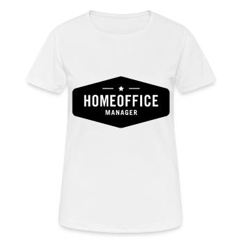 Homeoffice Manager. - T-shirt respirant Femme - blanc - Devant - AI Model Female 172 dark (172cm)