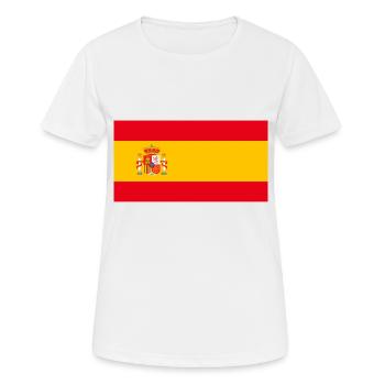 Drapeau d’Espagne, vive Espagne - T-shirt respirant Femme - blanc - Devant - AI Model Female 172 dark (172cm)