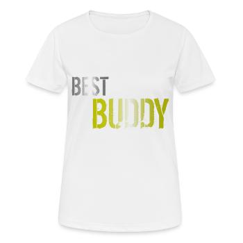 Best Buddy - Women's Breathable T-Shirt - white - Front - AI Model Female 172 dark (172cm)