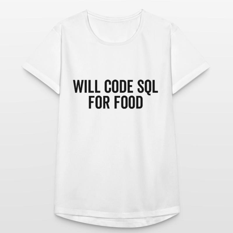 Will Code SQL For Food Women's Breathable T-Shirt