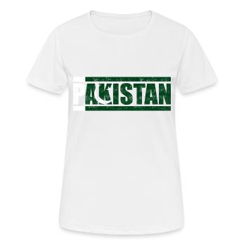 Pakistan - T-shirt respirant Femme - blanc - Devant - AI Model Female 172 dark (172cm)