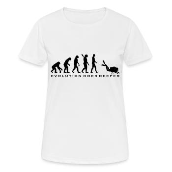 Diving Dive plonger - T-shirt respirant Femme - blanc - Devant - AI Model Female 172 dark (172cm)