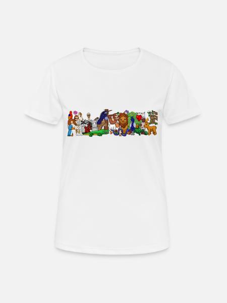 Wild animals - Women's Breathable T-Shirt - white