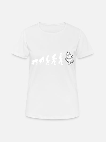 Evolution robot idée cadeau - T-shirt respirant Femme - blanc