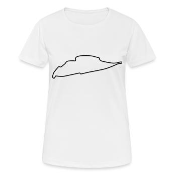 Canada Race Track - Women's Breathable T-Shirt - white - Front - AI Model Female 172 dark (172cm)