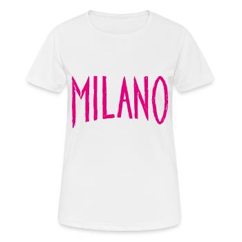 Milano - Women's Breathable T-Shirt - white - Front - AI Model Female 172 dark (172cm)