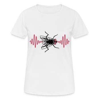 Pulse housefly small house fly - Women's Breathable T-Shirt - white - Front - AI Model Female 172 dark (172cm)