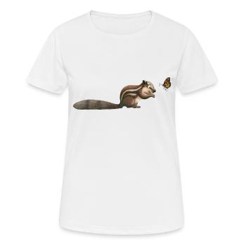 small chipmunk - Women's Breathable T-Shirt - white - Front - AI Model Female 172 dark (172cm)