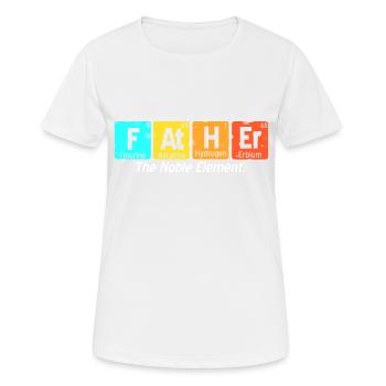 F-At-H-Er L’élément noble Cool Father designs - T-shirt respirant Femme - blanc - Devant - AI Model Female 172 dark (172cm)