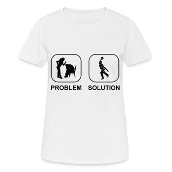 Bowling Skittles Cadeau Boule de bowling Bowler Skittles - T-shirt respirant Femme - blanc - Devant - AI Model Female 172 dark (172cm)