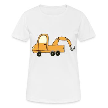 Dépanneuse - T-shirt respirant Femme - blanc - Devant - AI Model Female 172 dark (172cm)
