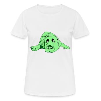 Labrador - T-shirt respirant Femme - blanc - Devant - AI Model Female 172 dark (172cm)