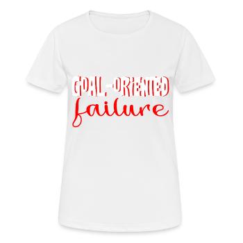Goal Oriented Failure 4 - Women's Breathable T-Shirt - white - Front - AI Model Female 172 dark (172cm)