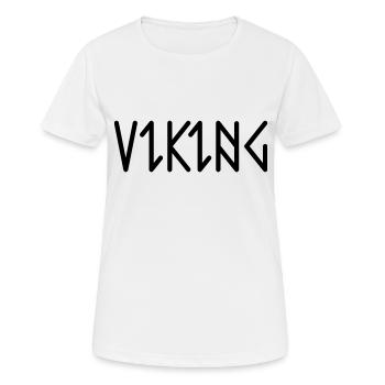 Vikings | Nordmann | Scandinavia | Warrior - Women's Breathable T-Shirt - white - Front - AI Model Female 172 dark (172cm)