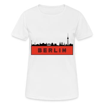 Ville de Berlin - Allemagne - T-shirt respirant Femme - blanc - Devant - AI Model Female 172 dark (172cm)