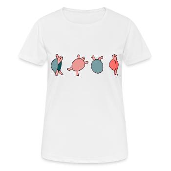 Roue - T-shirt respirant Femme - blanc - Devant - AI Model Female 172 dark (172cm)