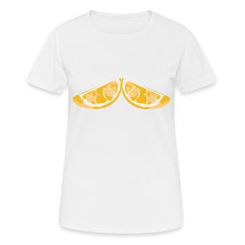 zitronen - Frauen T-Shirt atmungsaktiv - Weiß - Vorne - AI Model Female 172 dark (172cm)
