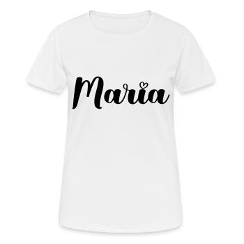 Maria - T-shirt respirant Femme - blanc - Devant - AI Model Female 172 dark (172cm)
