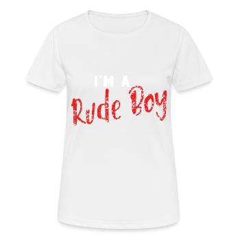 Frecher unartiger Junge lustige Geschenkidee - Frauen T-Shirt atmungsaktiv - Weiß - Vorne - AI Model Female 172 dark (172cm)