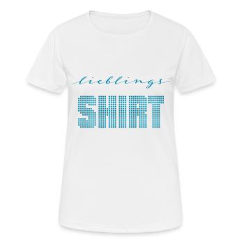 Lieblings Shirt - Frauen T-Shirt atmungsaktiv - Weiß - Vorne - AI Model Female 172 dark (172cm)